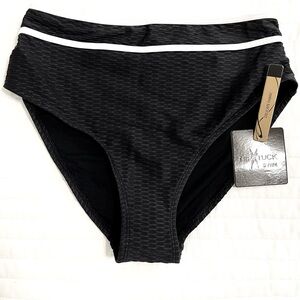 NWT NIPTUCK HIGH WAISTED Black Swim Bottoms US SIZE 6